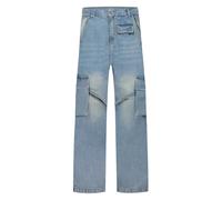 Cargo Trousers Light Blue Denim - male - FLÂNEUR - Straight Fit Jeans - Blue - S - Jeans S
