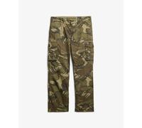 Superdry Men's Lightweight Parachute Cargo Trousers, Contoured camouflage pattern, 34 W/32 L