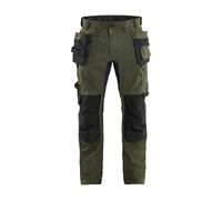 Cargo trousers with floating pockets Blaklader Stretch 2D Vert 40
