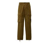 Cargo Trousers with peach effect- male- C.P. Company- Straight Trousers- Green- M- Trousers M