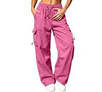 Cargo Trousers Women Casual Wide Leg Work Hiking Trousers With Pocket Cargo Summer Jogger Lightweight Quick Dry Upf 50 Walking Hiking Pants Elastic Waist Tracksuit Bottoms Jogging Sweatpants Plus Size