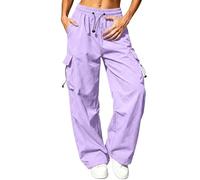 Cargo Trousers Women Casual Wide Leg Work Hiking Trousers With Pocket Cargo Summer Jogger Lightweight Quick Dry Upf 50 Walking Hiking Pants Elastic Waist Tracksuit Bottoms Jogging Sweatpants Plus Size