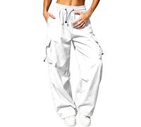 Cargo Trousers Women Casual Wide Leg Work Hiking Trousers With Pocket Cargo Summer Jogger Lightweight Quick Dry Upf 50 Walking Hiking Pants Elastic Waist Tracksuit Bottoms Jogging Sweatpants Plus Size