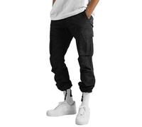 Cargo Trousers Women,Men's Breathable Casual Work Cargo Trousers Elasticated Waist Drawstring Cuff Tactical Outdoor Hiking Rip-stop Combat Workwear Baggy Pants Pockets Plain Comfortable Sportwear