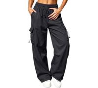 Cargo Trousers Women Wide Leg Baggy Joggers For Women Uk Plus Size