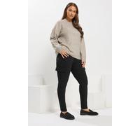 Cargo Trousers Yours Black 26-28