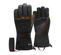 Cargo9 Mens Waterproof Windproof Gore-Tex Insulated Leather Touchscreen Ski Gloves, Brand Racer, Size L, 1 Pair