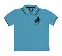 Cargobay Cargo Bay Boys Horse Embroidered Short Sleeve Polo T-Shirt Blue 5-6