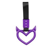 CarHand Strap Ring - Heart-Shaped Devil Handle, Easy Fit Grip, Vehicle Interior Accessory, SUV Handl Addition | CarDrift Handle Strap for Daily Driving Travel Ride Safety Comfort
