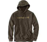 Carhartt 100074 Loose Fit Midweight Logo Hoodie Burnished Logs Heather M