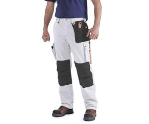 Carhartt 100233 Multi Pocket Ripstop Pant Work Trouser White Waist 34" Leg 32"