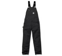 Carhartt 102776 Bib Overalls Black W30-W40 Workwear Duck Dungarees Pants