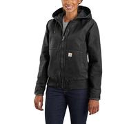 Carhartt, Women's, Loose Fit Washed Duck Insulated Active Jac, Black, XS