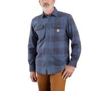 Carhartt - Heavyweight Flannel L/S Plaid Shirt - Shirt size S, blue