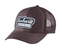 Carhartt Cap - rugged flex™ twill mesh-back script patch cap - Brown