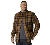 Carhartt 107017 Relaxed Fit Flannel Sherpa-Lined Shirt Jac CARHARTT® BROWN XL