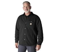 Carhartt Male Jacket - rain defender™ loose fit heavyweight quilted press-stud front shirt jac - Black - M