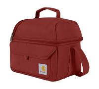Carhartt 12 Can Two Compartment Lunch Box | Durable, Fully-Insulated Lunch Bag for Women & Men, Duck Blind Case, Large Lunchbox (Industry Red)