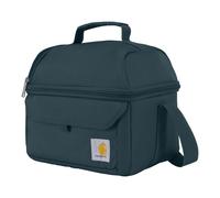 Carhartt 12 Can Two Compartment Lunch Box | Durable, Fully-Insulated Lunch Bag for Women & Men, Duck Blind Case, Large Lunchbox (Greenstone)