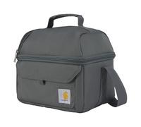 Carhartt 12 Can Two Compartment Lunch Box | Durable, Fully-Insulated Lunch Bag for Women & Men, Large Lunchbox (Gravel)