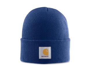Carhartt A18DCB Acrylic Beanie Hat Dark Cobalt Blue