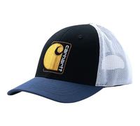 Carhartt Baby Boys' Canvas Twill Trucker Hat Cold Weather, Black-Caviar, 4 Jahre