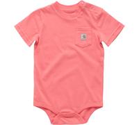 Carhartt Baby Short-Sleeve Pocket Bodysuit Dubarry Pink 24M