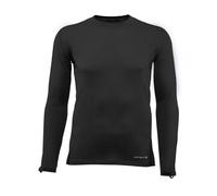Carhartt Base Layer Men's Force Lightweight Stretch Grid Base Layer Crewneck Top, Black, Medium