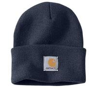 Navy Carhartt Mens A18 Stretchable Rib Knit Acrylic Watch Beanie Hat One Size