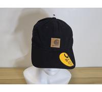 Carhartt Black 100% Cotton Canvas Cap - Unisex One Size Adjustable Baseball Cap.