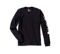 Carhartt Black Logo Sleeve T-Shirt L/S S
