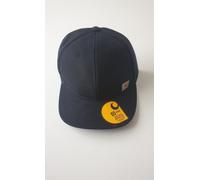 Carhartt Black Unisex Firm Duck Flat Brim Cap