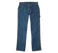 Carhartt Boys' Big Denim Dungaree Pant, Medium wash, 12
