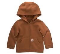 Carhartt Boys Crewneck Long Sleeve Knit Sweatshirt, Carhartt Brown Classic, 4 Años