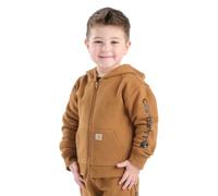 Carhartt Boys Crewneck Long Sleeve Knit Sweatshirt, Carhartt Brown Classic, 4 Años