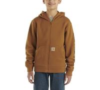 Carhartt Boys' Knit Long Sleeve Hoodneck Sweatshirt, Carhartt Brown, XL