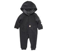 Carhartt Boys Long-Sleeve Zip-Front Hooded Coverall Caviar Black Heat