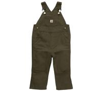 Carhartt Boys Loose Fit Canvas Bib Overall Olive Green 24 Months