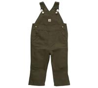 Carhartt Boy's Relaxed Fit Canvas Jumpsuit, olive green, 3 Years