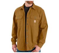 Carhartt - Canvas Fleece-Lined Shirt Jacket - Shirt size M, brown