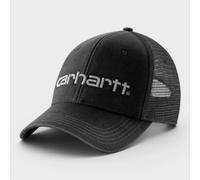 Carhartt Canvas Mesh-Back Logo Graphic Cap Black Grey - O/S