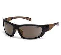 Carhartt CHB290DCC Carbondale SAFETY Glasses, Black/Tan Frame, Antique Mirror Lens