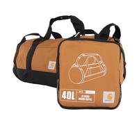 Carhartt Classic Round Duffel with Utility Pouch, Heavy-Duty, Water-Resistant Packable Gear Bag for Jobsite, Carhartt Brown, 60L, Classic Round Duffel with Utility Pouch, Heavy-Duty, Water-Resistant