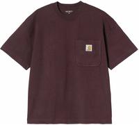 Carhartt - Comfort cotton T-shirt - S/S Work Pocket T-Shirt Palisander for Men - Size M - Burgundy Burgundy M