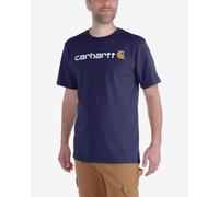 Carhartt Core Logo Short Sleeve T-shirt blue white orange - XS