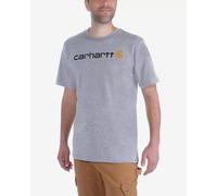 Carhartt Core Logo Short Sleeve T-shirt grey black orange - XXL