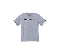 Carhartt Core Logo Relaxed Fit Short Sleeve T-shirt Grey S Men
