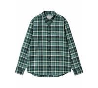Carhartt - Cotton shirt - L/S Fendrick Shirt Fendrick Check Deep Lagoon for Men - Size S - Blue Blue