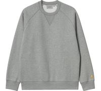 Carhartt - Cotton sweatshirt - Chase Sweat Grey Heather / Gold for Men - Size L Grey L