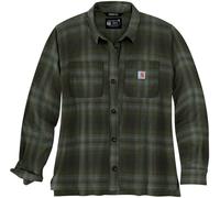 Carhartt Workwear 105574 Womens Midweight Flannel Long Sleeve Plaid Sh XS